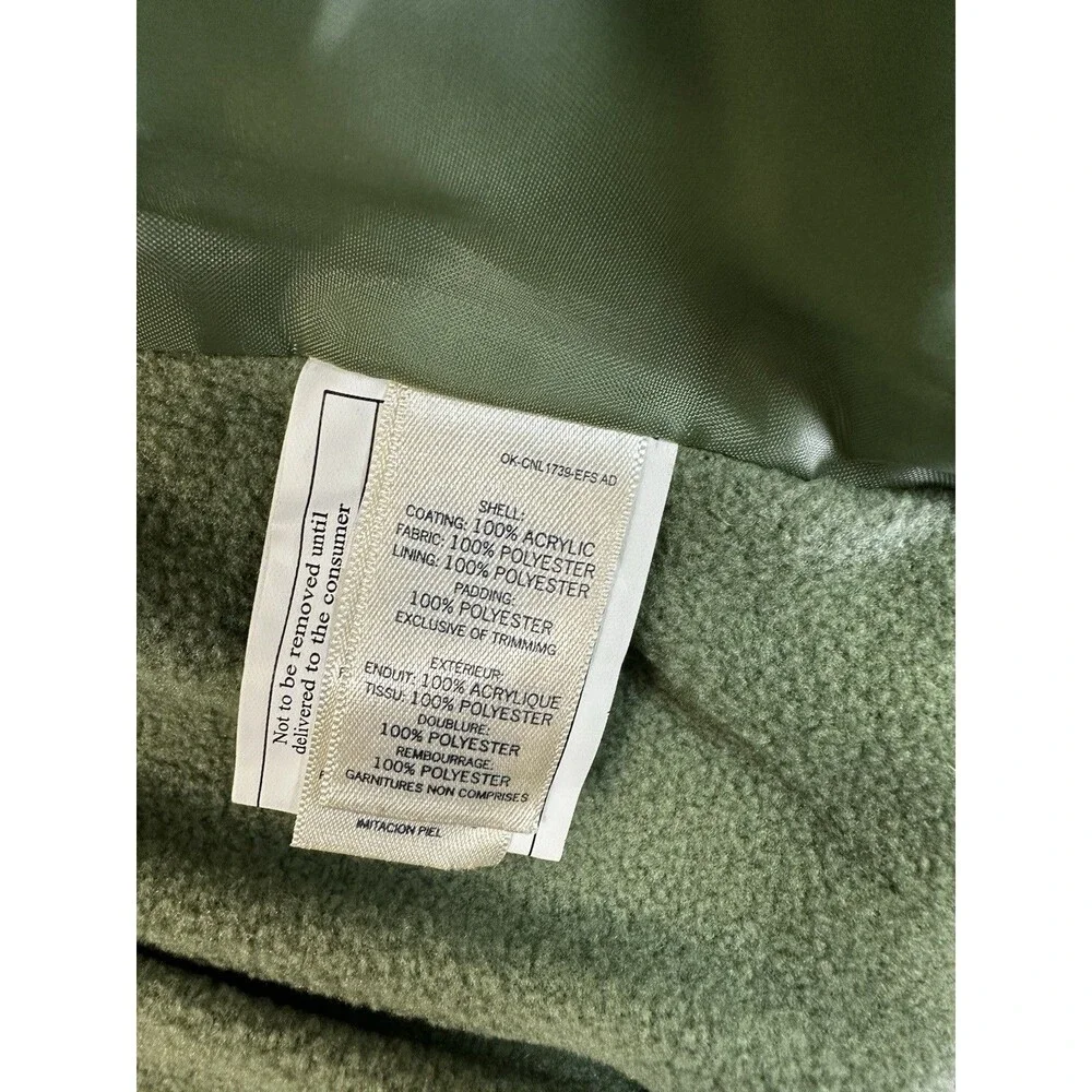 OshKosh Girls Jacket Size 4T NWT Green Heart Print Sherpa Lined Hooded Coat